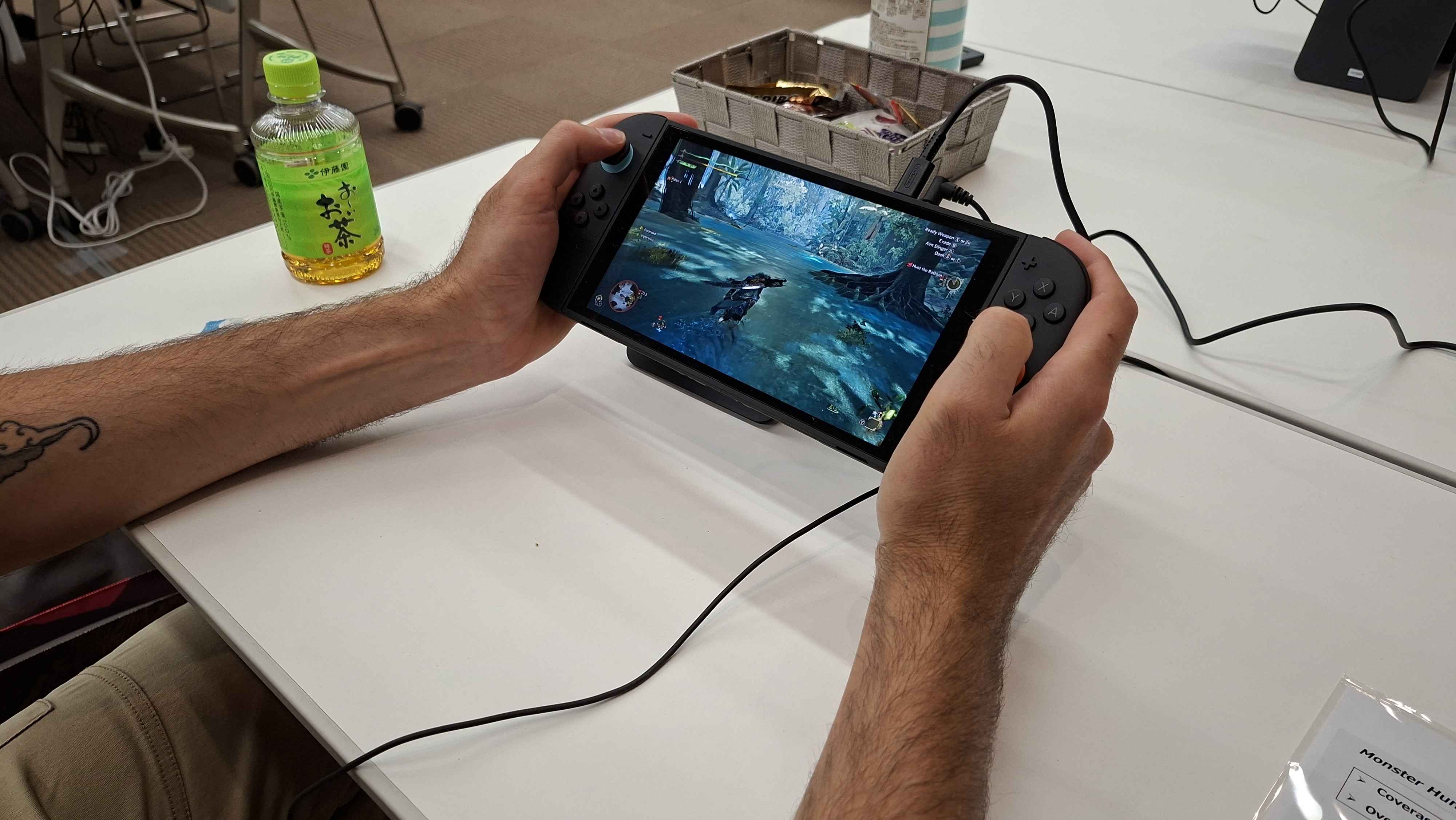 Monster Hunter Wilds sur Switch 2 en mode portable